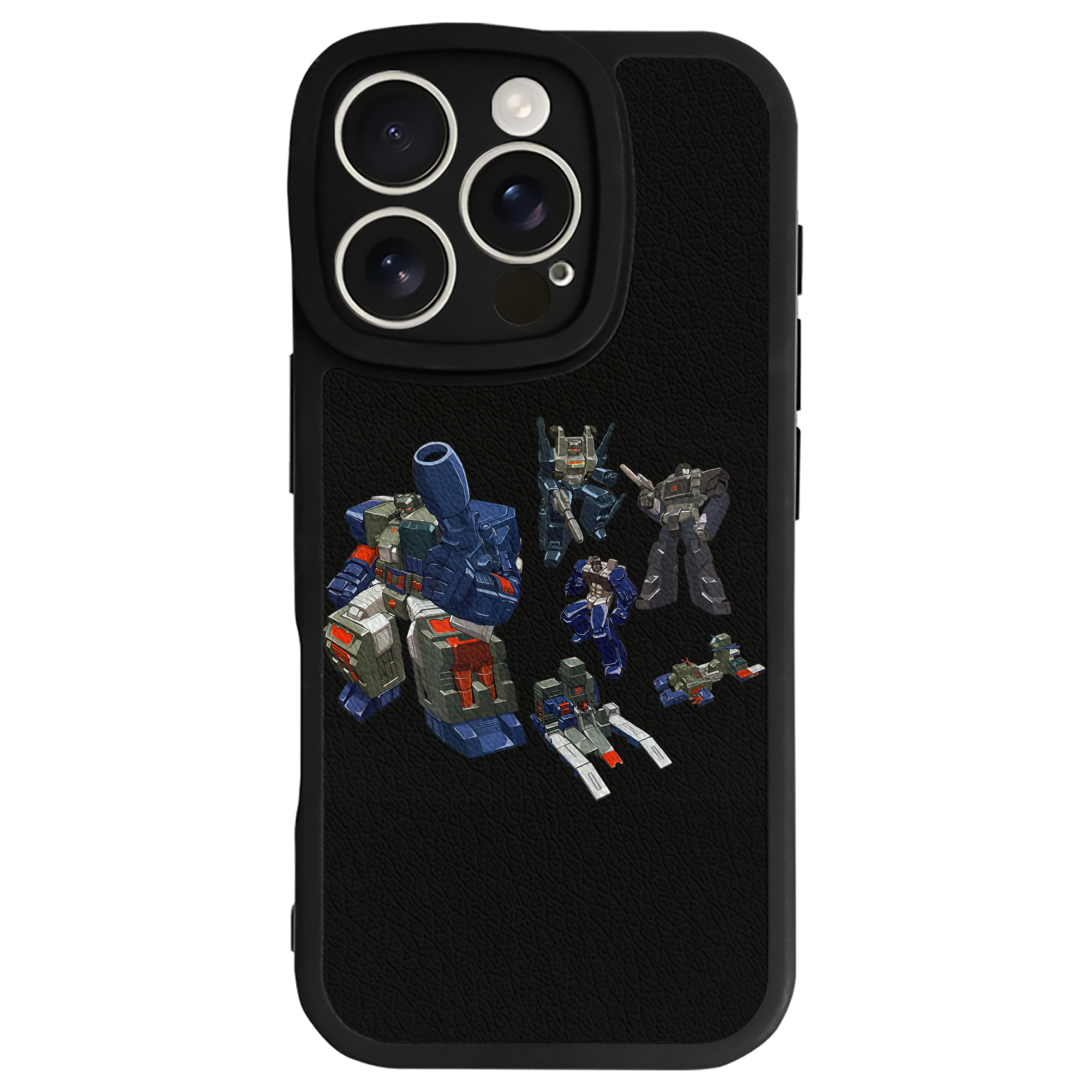 （画像用） Transformers トランスフォーマー 【iPhone 16シリーズ対応】シリコンスマホケース（レザー調） 材質：シリコン